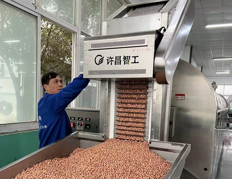 電磁流水線炒貨機(jī)